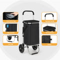 Emajin Foldable Shopping Trolley Cart 45kg Capacity - SuperSaverAU - view 6