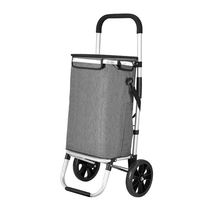 Emajin Foldable Shopping Trolley Cart 45KG Grey