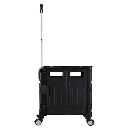 Emajin Foldable Shopping Trolley Cart 75L Black