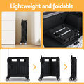 Emajin Foldable Shopping Trolley Cart 75L Black - SuperSaverAU - view 5