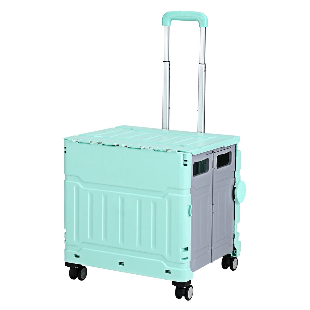 Emajin Foldable Shopping Trolley Cart 75L Green