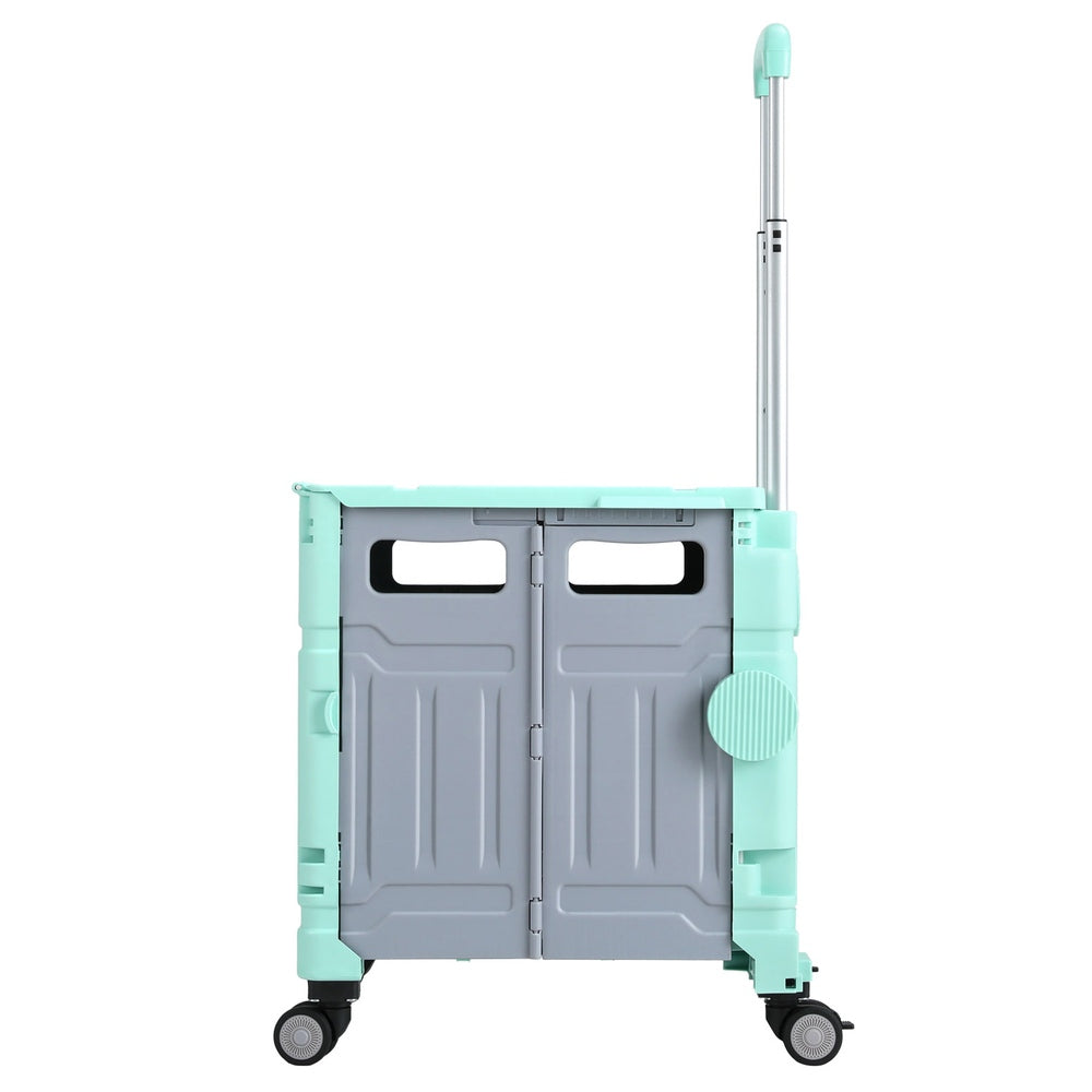 Emajin Foldable Shopping Trolley Cart 75L Green