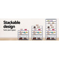 Artiss Shoe Rack Cabinet Stackable 10-Tier Grey - SuperSaverAU - view 6