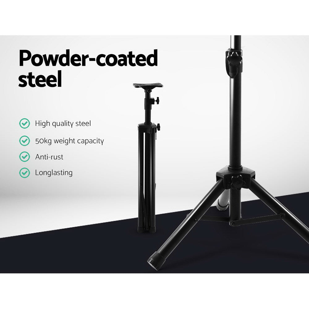 Alpha Adjustable Speaker Stands 65-120cm - 2 Pack