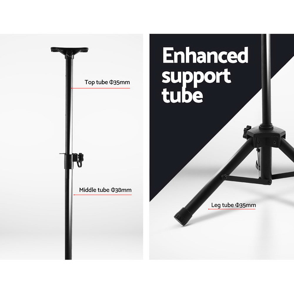 Alpha Adjustable Speaker Stands 65-120cm - 2 Pack