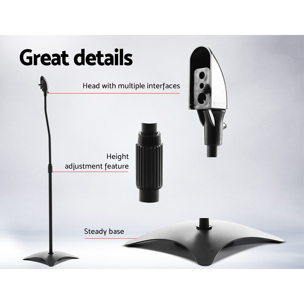 Alpha Adjustable Speaker Stands 75-112cm - 2 Pack