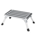 Weisshorn Folding Aluminium Caravan Step - Silver