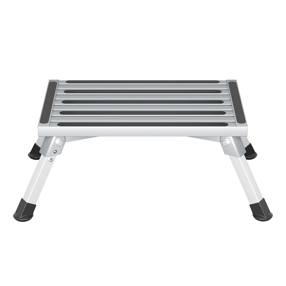 Weisshorn Folding Aluminium Caravan Step - Silver