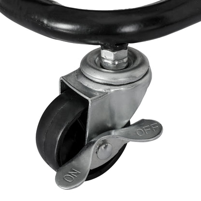 Artiss Black Storage Trolley - 3-Tier Kitchen Cart with Wheels