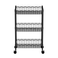 Artiss 3-Tier Shelving Unit with Wheels - Adjustable Storage Rack - SuperSaverAU - view 1