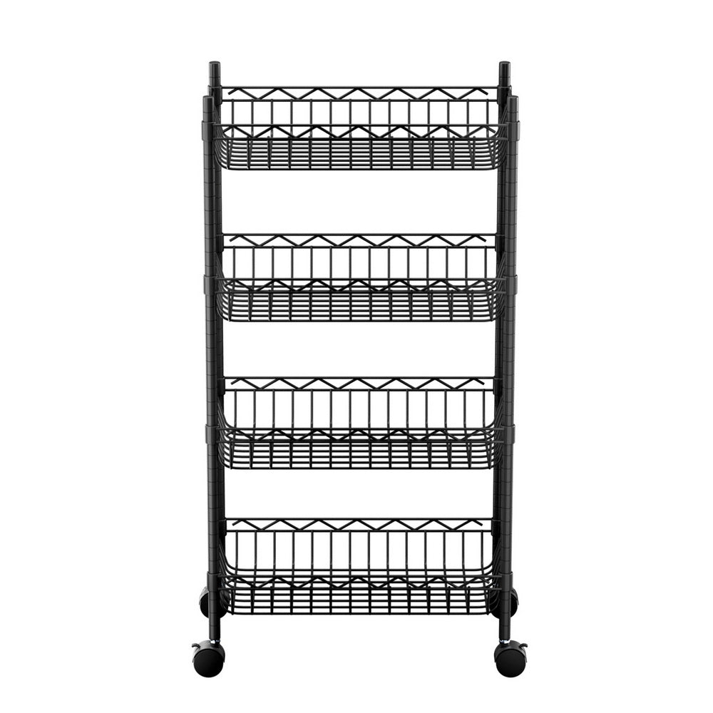 Artiss 4-Tier Adjustable Shelving Unit with Wheels for Garage and Kitchen