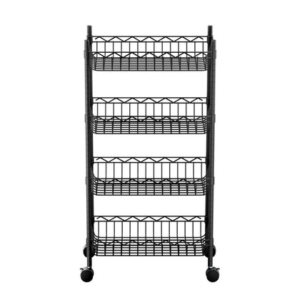 Artiss 4-Tier Adjustable Shelving Unit with Wheels for Garage and Kitchen