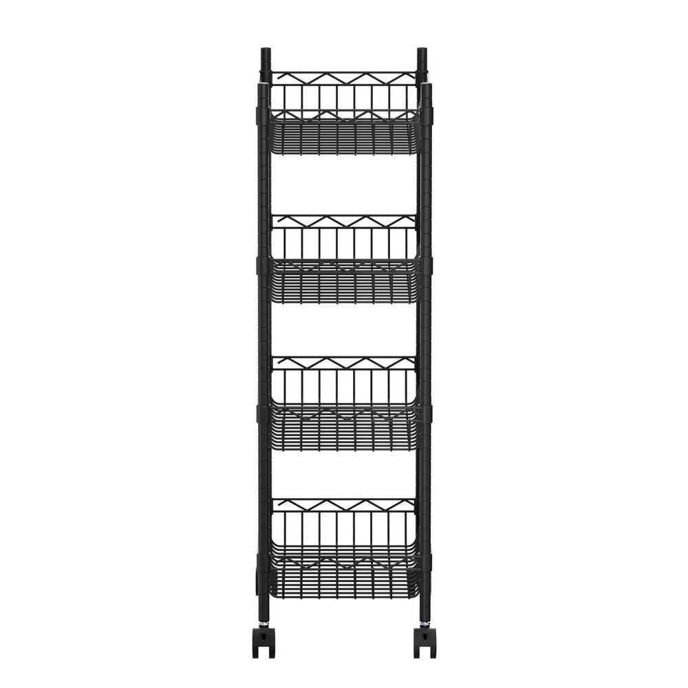 Artiss 4-Tier Adjustable Shelving Unit with Wheels for Garage and Kitchen - SuperSaverAU - view 4