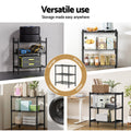 Artiss 3-Tier Adjustable Steel Shelving Unit for Efficient Storage - SuperSaverAU - view 5