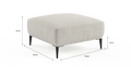 Brosa Seta Ottoman (Seashell White)