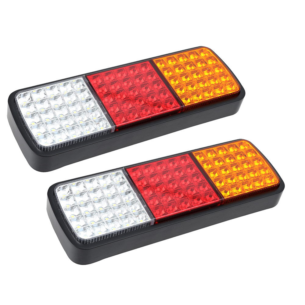 Giantz 75 LED Tail Lights Pair 12V Waterproof Ultra-Bright for Trailer Ute