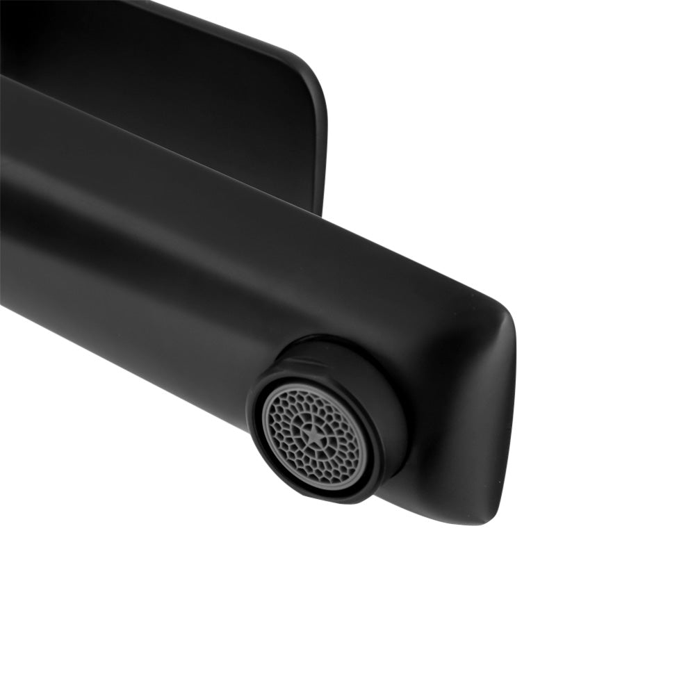 Mixer Tap Brass Basin Faucet 19.1cm Matte Black 5-Year Warranty - SuperSaverAU - view 2
