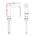 Mixer Tap Brass Basin Faucet 19.1cm Chrome Finish for Laundry Sink 5-Year Warranty - SuperSaverAU - view 1