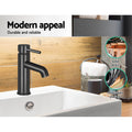 Cefito Bathroom Basin Mixer Tap 192mm Brass Matte Black 35mm-38mm Hole - SuperSaverAU - view 4