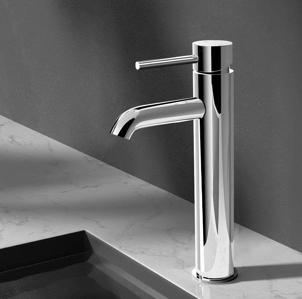 Cefito Bathroom Basin Mixer Tap Round Tall Faucet Vanity Laundry Chrome - SuperSaverAU - view 8
