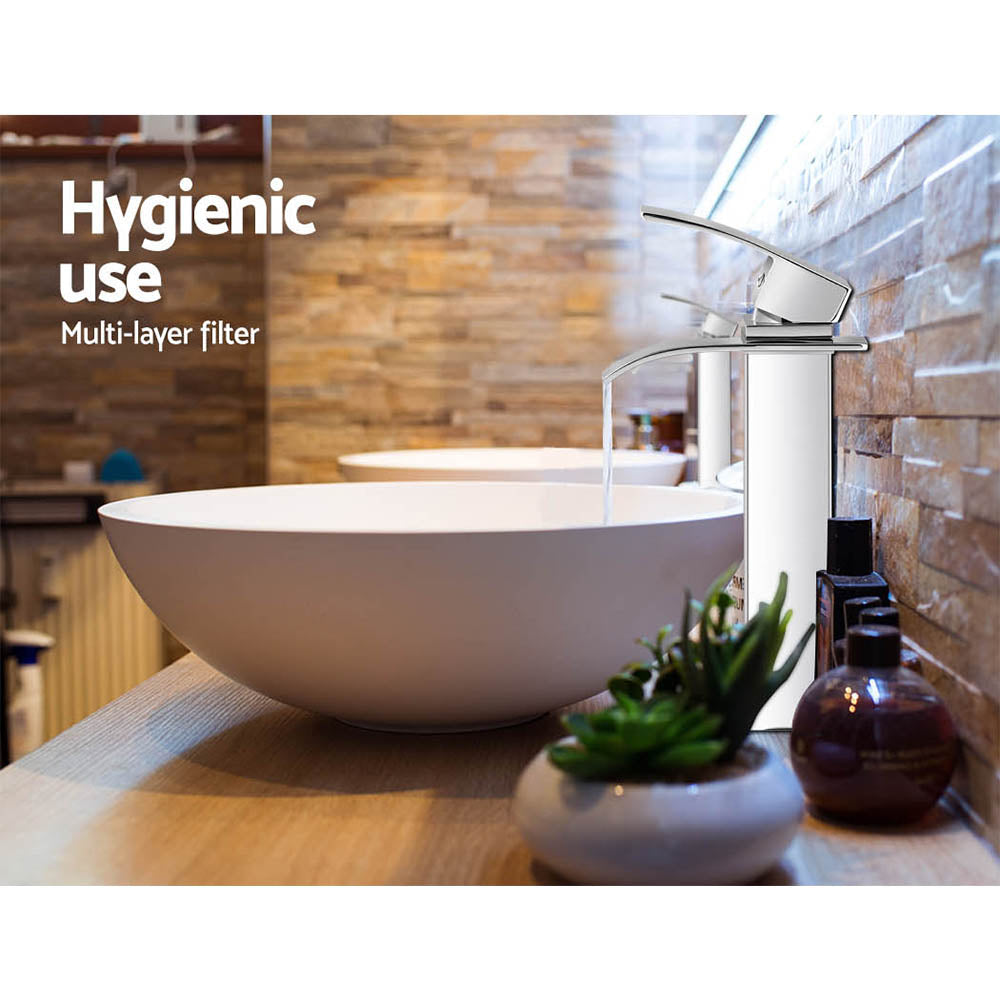 Cefito Bathroom Basin Mixer Tap 265mm Chrome Finish Drip-Free 35mm Cartridge - SuperSaverAU - view 4