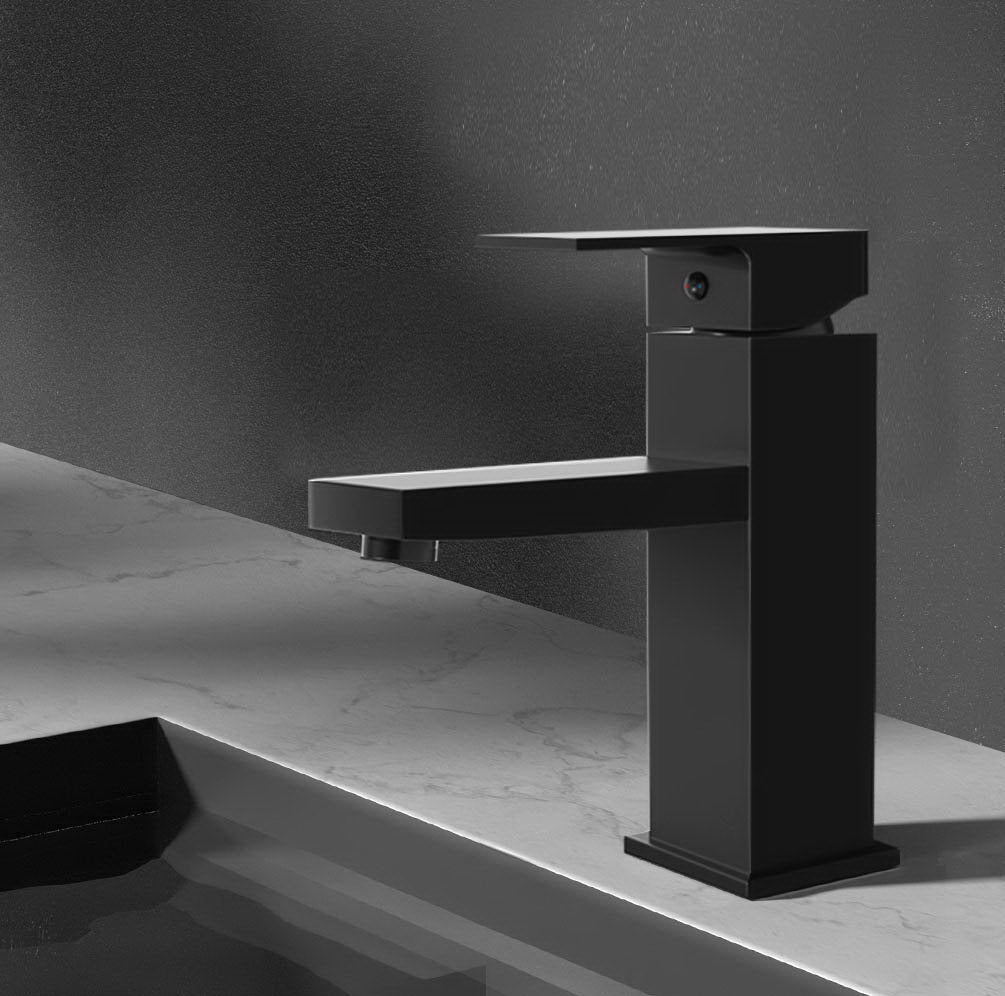 Cefito Black Bathroom Basin Mixer Tap Square Faucet