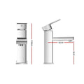 Cefito Chrome Bathroom Basin Mixer Tap Square Faucet - SuperSaverAU - view 2
