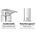 Cefito Chrome Bathroom Basin Mixer Tap Square Faucet - SuperSaverAU - view 6