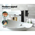 Cefito Bathroom Basin Mixer Tap Square Tall Faucet Vanity Laundry Black - SuperSaverAU - view 5