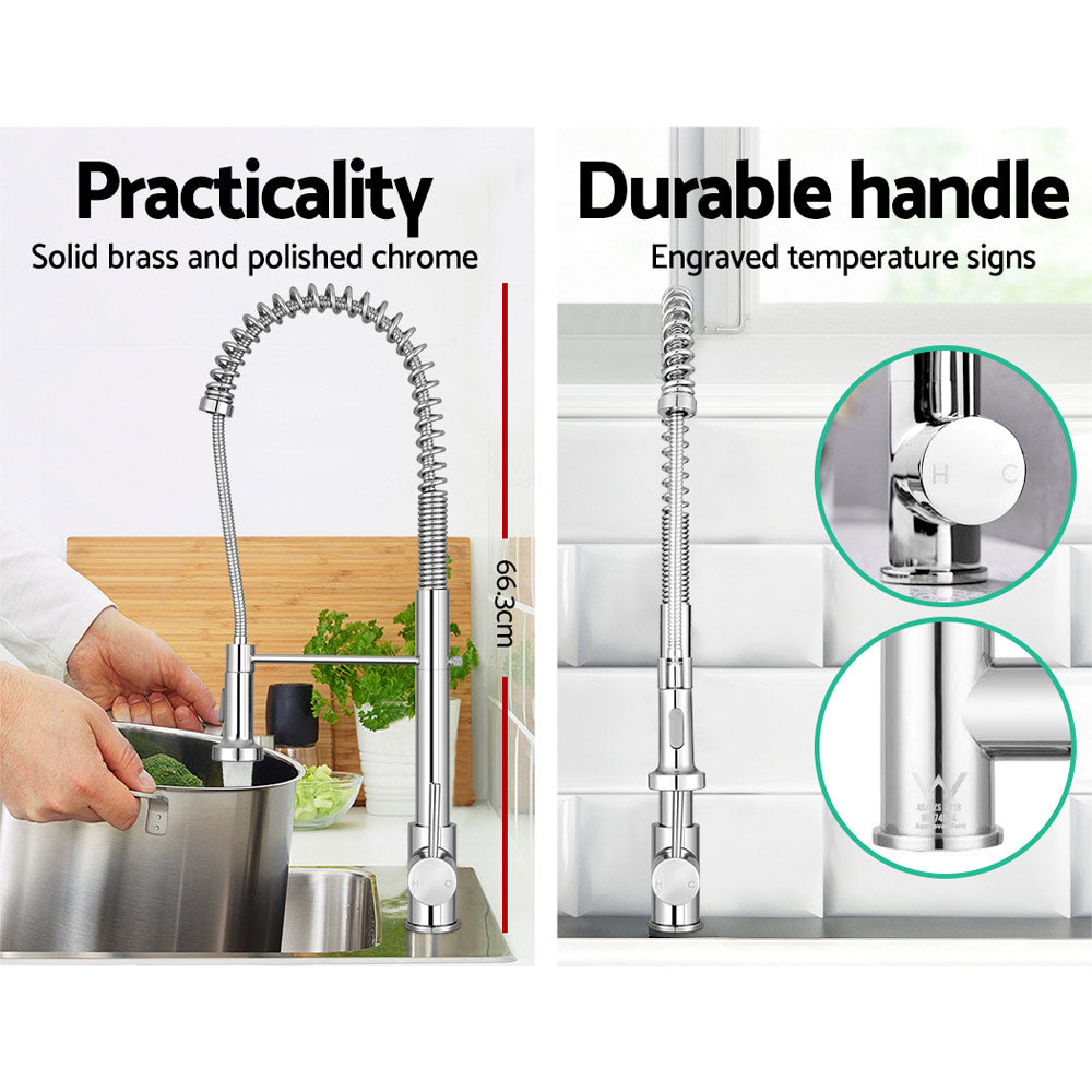 Cefito Kitchen Mixer Tap Pull Down Chrome 2 Modes - SuperSaverAU - view 4