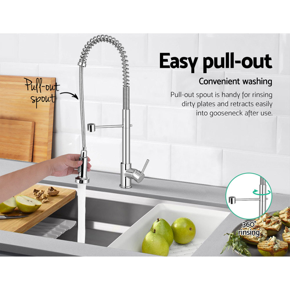 Cefito Kitchen Mixer Tap Pull Down Chrome 2 Modes - SuperSaverAU - view 5