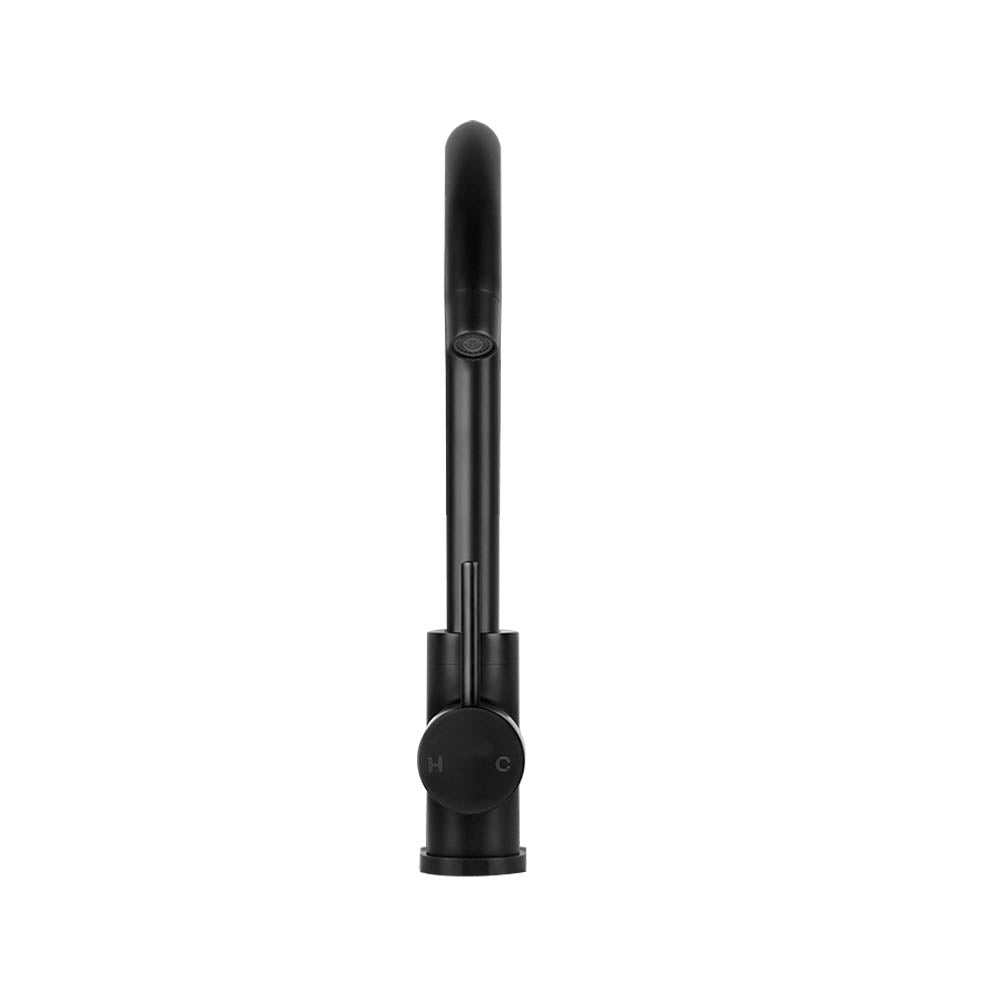 Cefito Kitchen Mixer Tap Mixer Round Sink Faucet Basin Laundry Black - SuperSaverAU - view 3