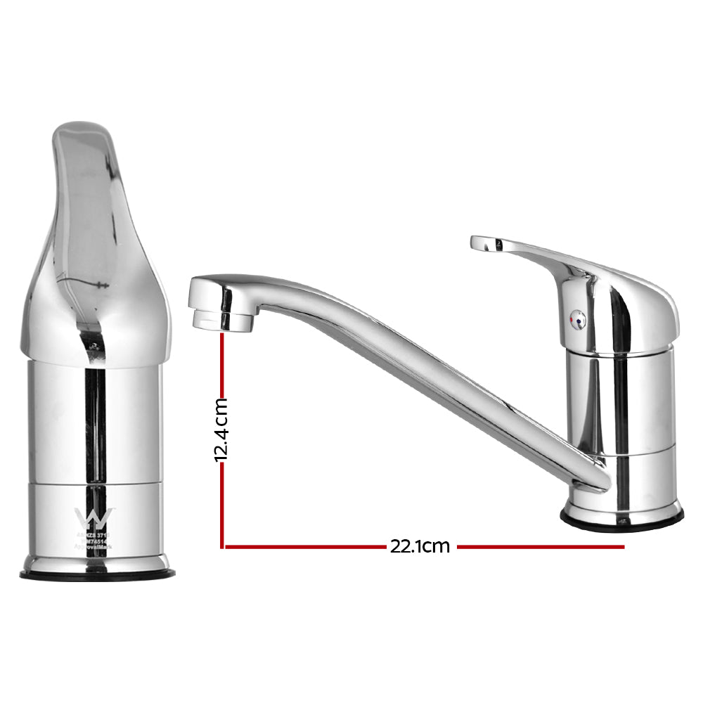 Cefito Kitchen Mixer Tap Mixer Long Spout Sink Faucet Basin Laundry Chrome - SuperSaverAU - view 2