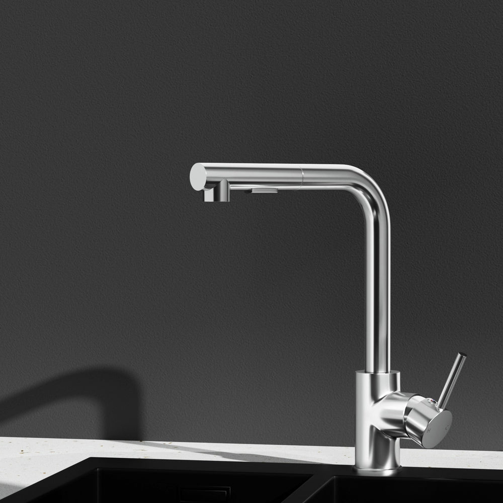 Cefito Pull-Out Kitchen Mixer Tap Chrome 2 Mode Sink Faucet WELS - SuperSaverAU - view 7