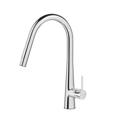 Cefito Pull-Out Round Kitchen Mixer Tap Chrome 2 Mode Sink Faucet WELS