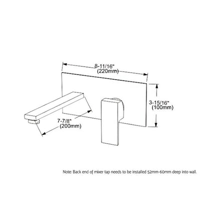 Cefito Allegra Bathroom Mixer Tap Black