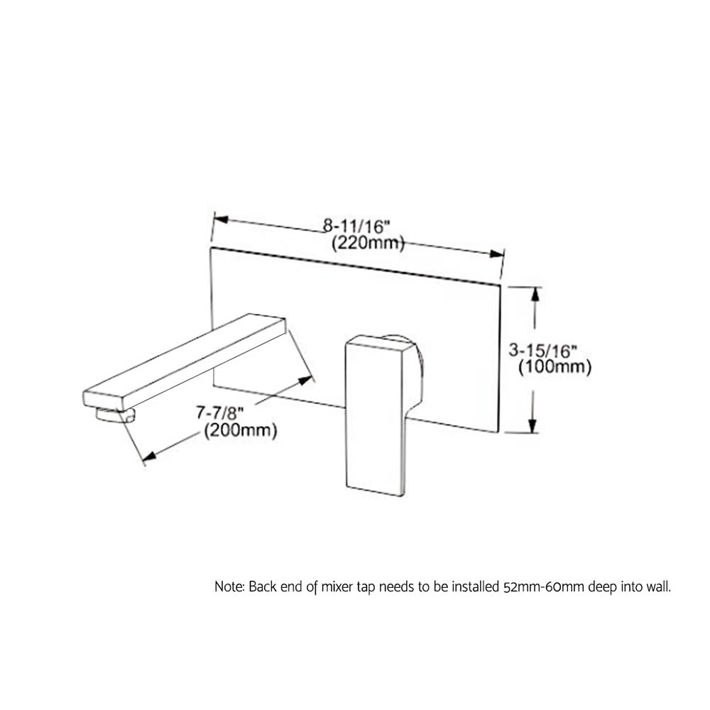 Cefito Allegra Bathroom Mixer Tap Chrome - SuperSaverAU - view 2