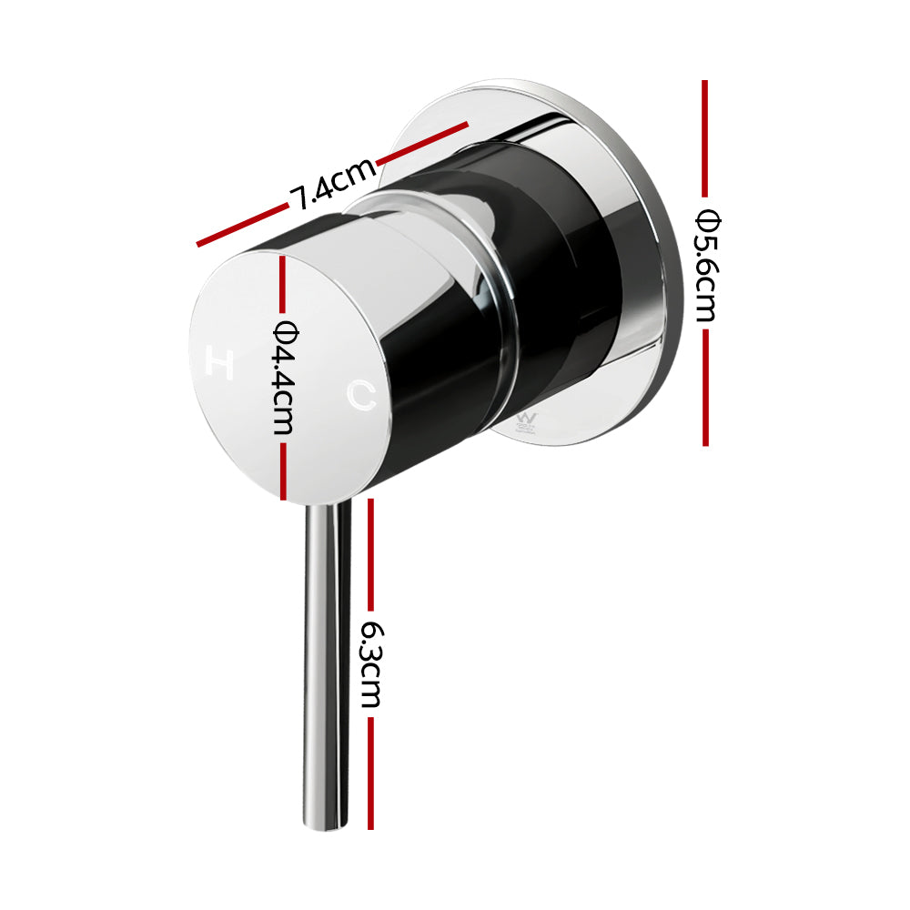 Cefito Basin Mixer Tap Chrome Brass 35mm Ceramic Cartridge Leak-Resistant - SuperSaverAU - view 2