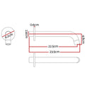 Cefito Wall Bath Spout Tap Black Brass, Durable, Easy Installation, 24mm - SuperSaverAU - view 2