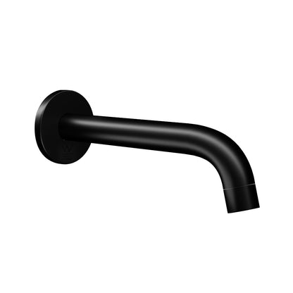 Cefito Wall Bath Spout Tap Black Brass, Durable, Easy Installation, 24mm