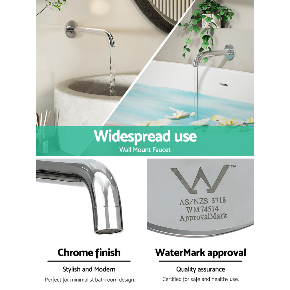 Cefito Wall Bath Spout Tap Matte Black Brass, Durable, Easy Installation - SuperSaverAU - view 4