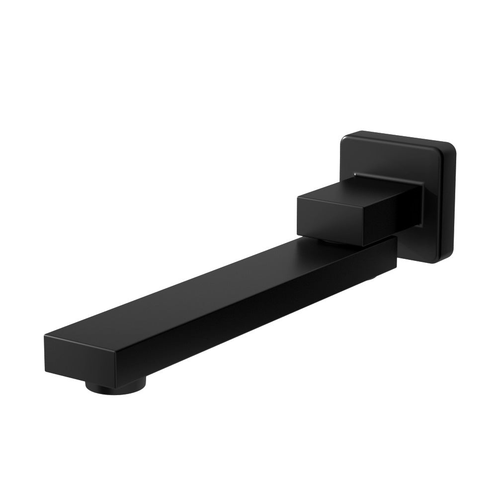 Cefito Wall Bath Spout - Black Brass Construction, 180-Degree Swivel