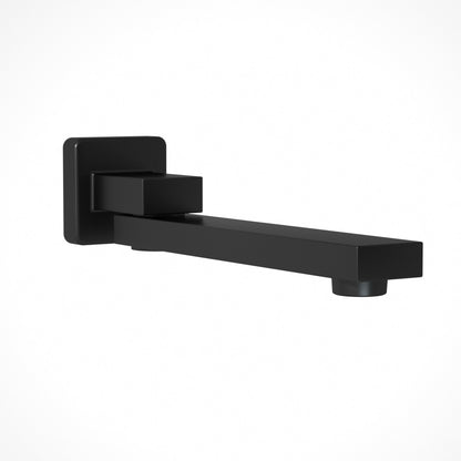 Cefito Wall Bath Spout - Black Brass Construction, 180-Degree Swivel