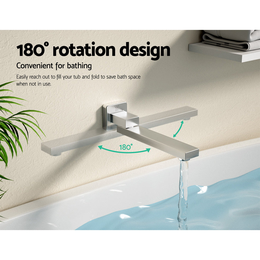 Cefito Wall Bath Mixer Spout in Chrome