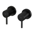Cefito Twin Basin Taps - Matte Black Brass, Drip-Free, WaterMark Approved - SuperSaverAU - view 1