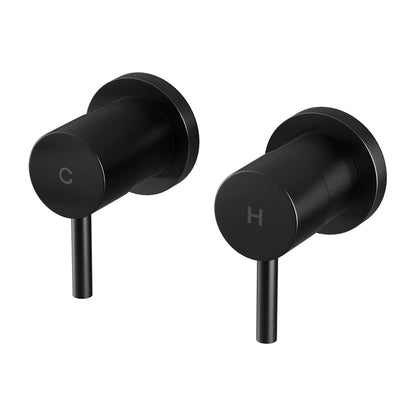 Cefito Twin Basin Taps - Matte Black Brass, Drip-Free, WaterMark Approved