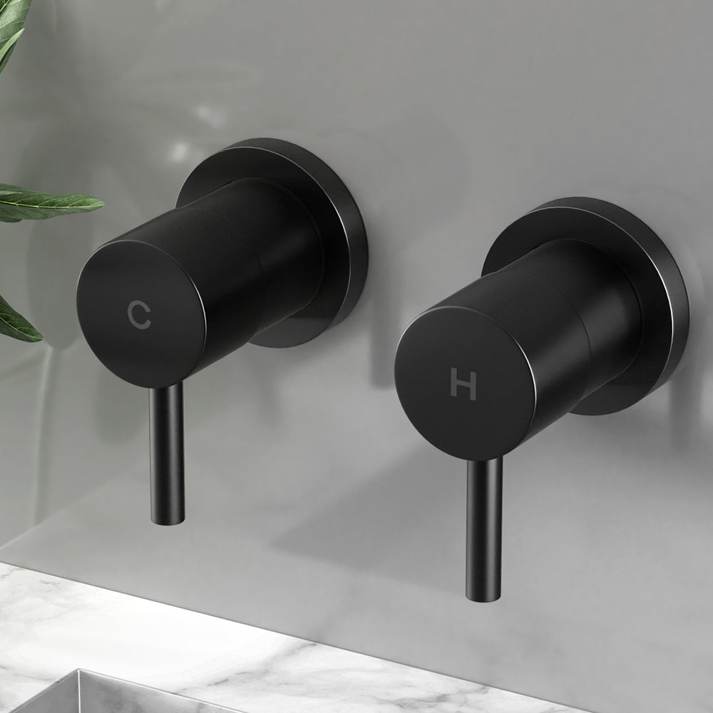 Cefito Twin Basin Taps - Matte Black Brass, Drip-Free, WaterMark Approved - SuperSaverAU - view 8