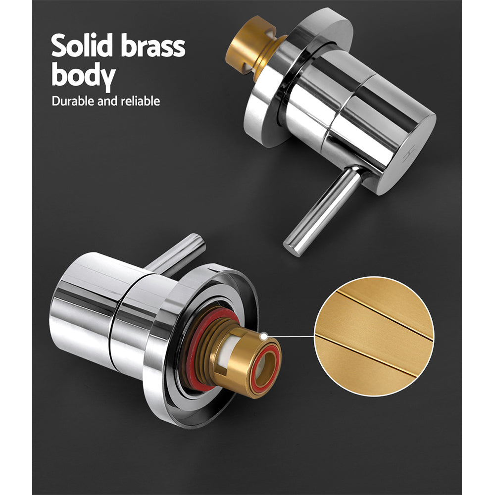 Cefito Twin Basin Taps Chrome Brass Faucet Hot & Cold Water Drip-Free 25mm