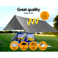 Instahut Heavy Duty Poly Tarp 3.6x7.3m Waterproof UV Resistant Camping Cover - SuperSaverAU - view 3