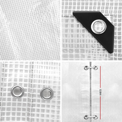 Instahut Poly Tarp 4x7m Waterproof Heavy Duty Camping Cover UV-Resistant